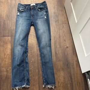 BKE Women's Dark Blue Boot Cut Jeans